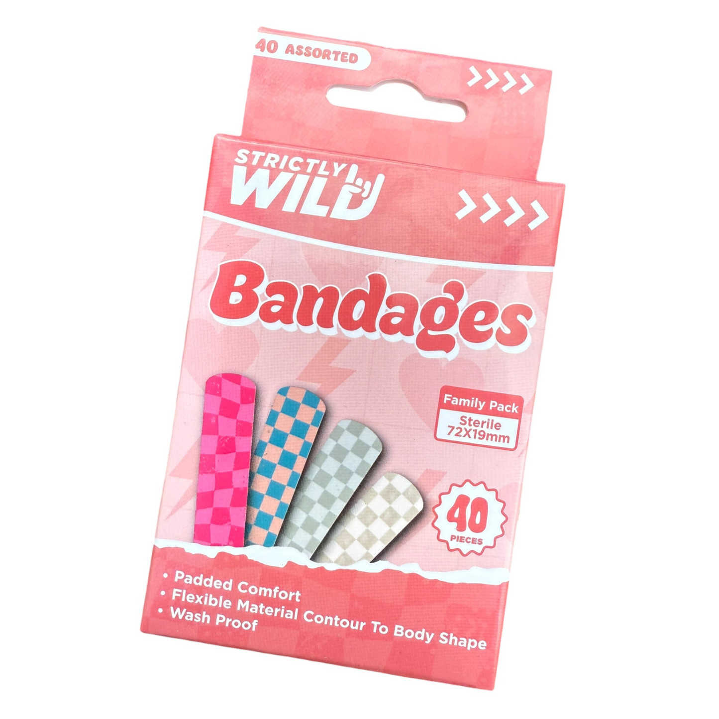 Girly Checker Bandaids