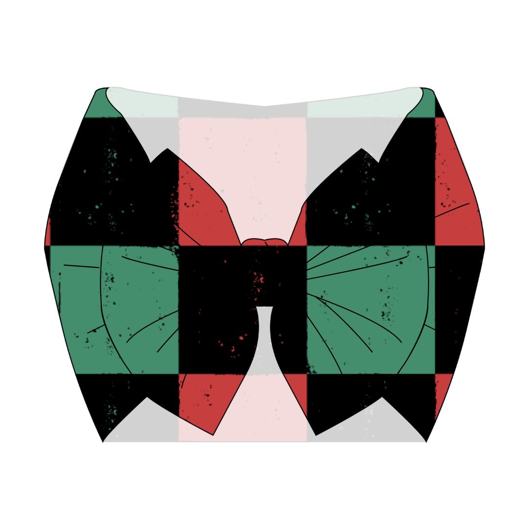 Christmas Check Bow / PREORDER shipping Oct 26 - Nov 9