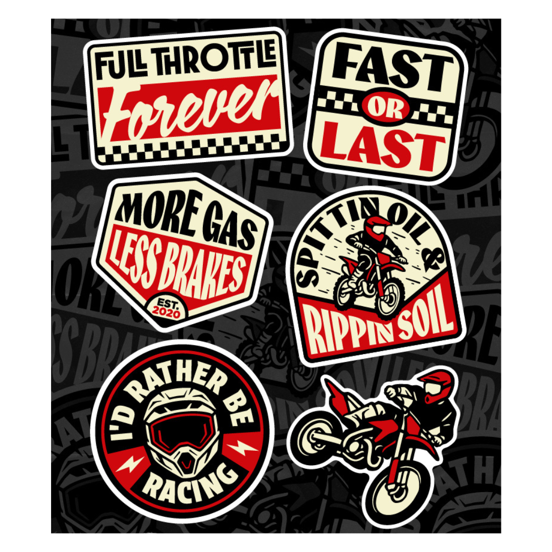 Full Throttle Forever Sticker Sheet