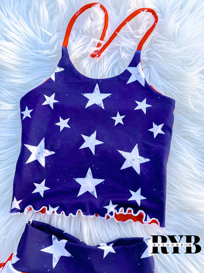 3t Halter top ( Reversible )+ Skirt Bummie Set