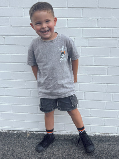 Wild Burn Acid Wash Tee