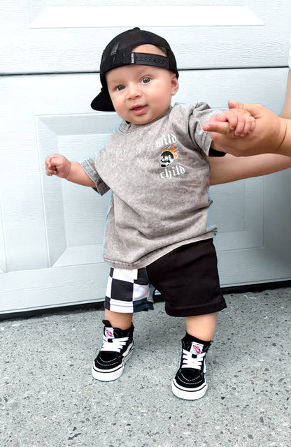 Wild Burn Acid Wash Tee