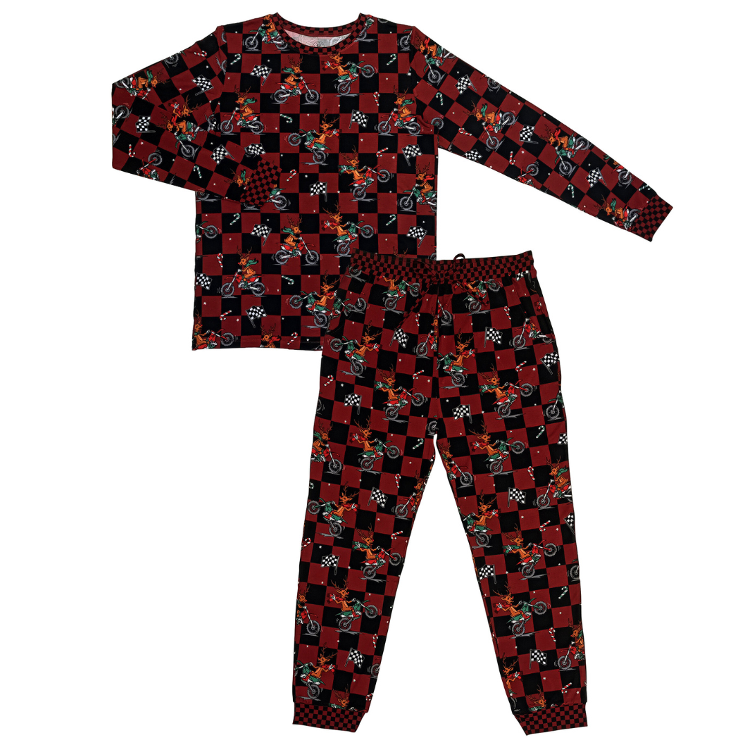 Rudolph The Red Nose Racer Unisex Adult Pajamas / PREORDER shipping Oct 26 - Nov 9