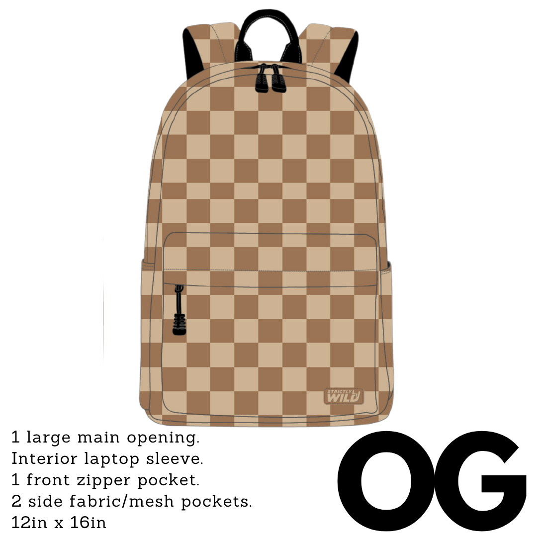 Desert Checker Backpacks