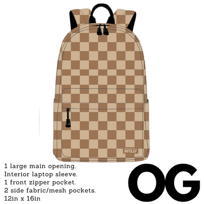Desert Checker Backpacks