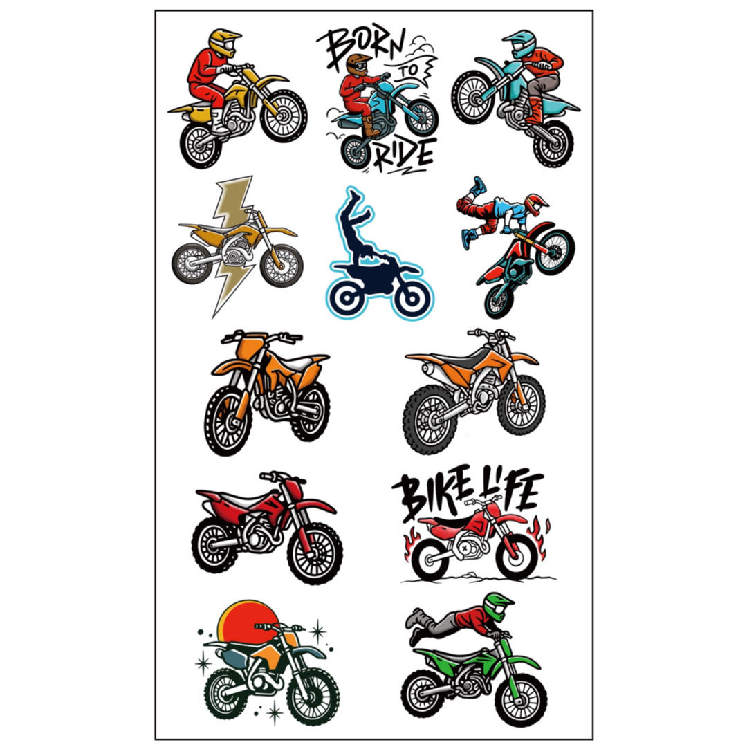 Born To Ride Tattoo Sheet