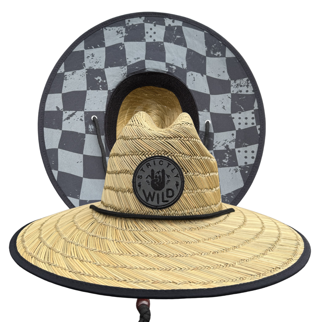 Stealth Checker Straw Hat