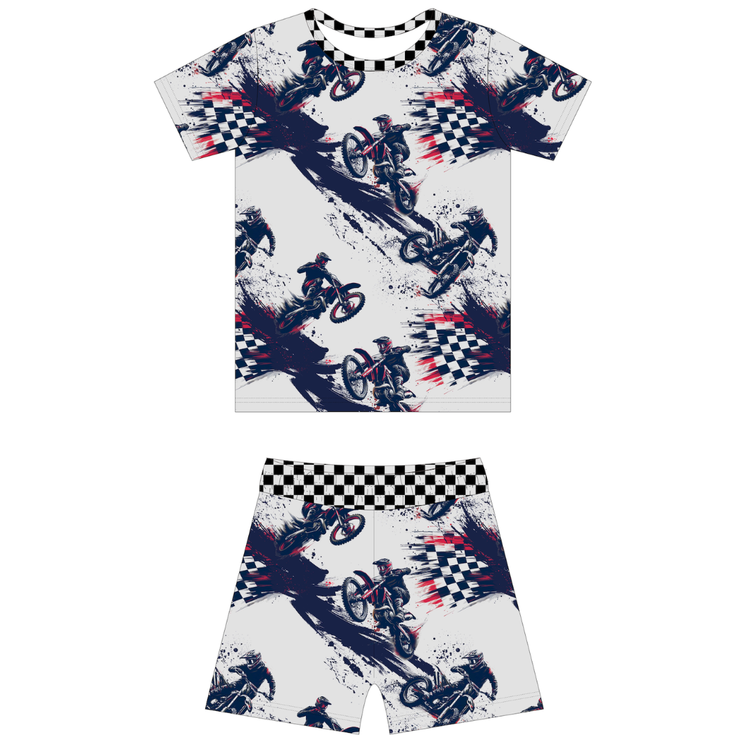 Race Ready 2 Piece Summer Pajamas