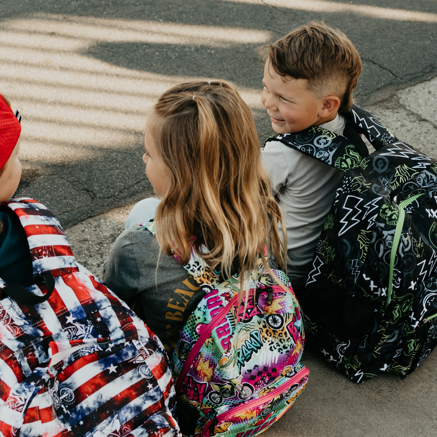 Neon Ride On Backpacks