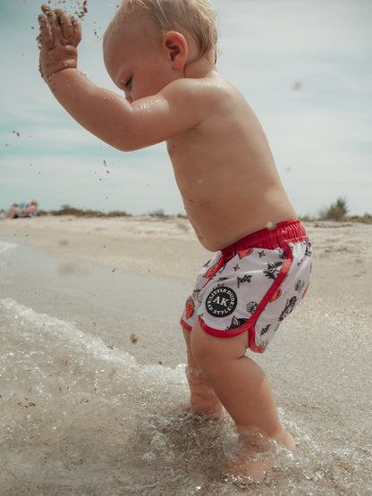All gas retro hybrid swim-RED RTS