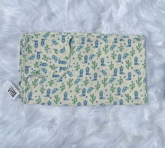 Wild West Cowboy Bamboo Blanket