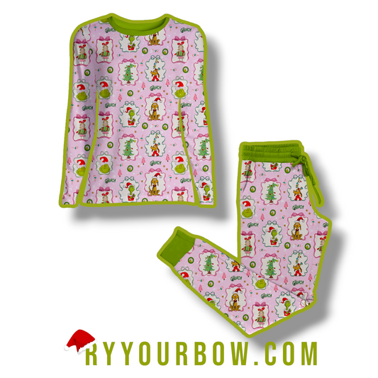Grumpy Christmas  Adult Pajama Set *PREORDER*