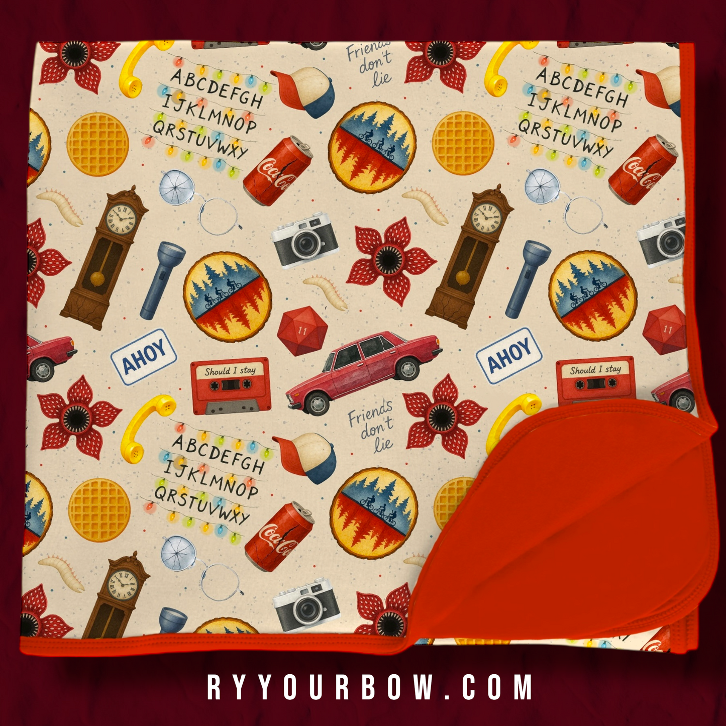 Stranger Things Bamboo  Double Sided Blanket Pre Order