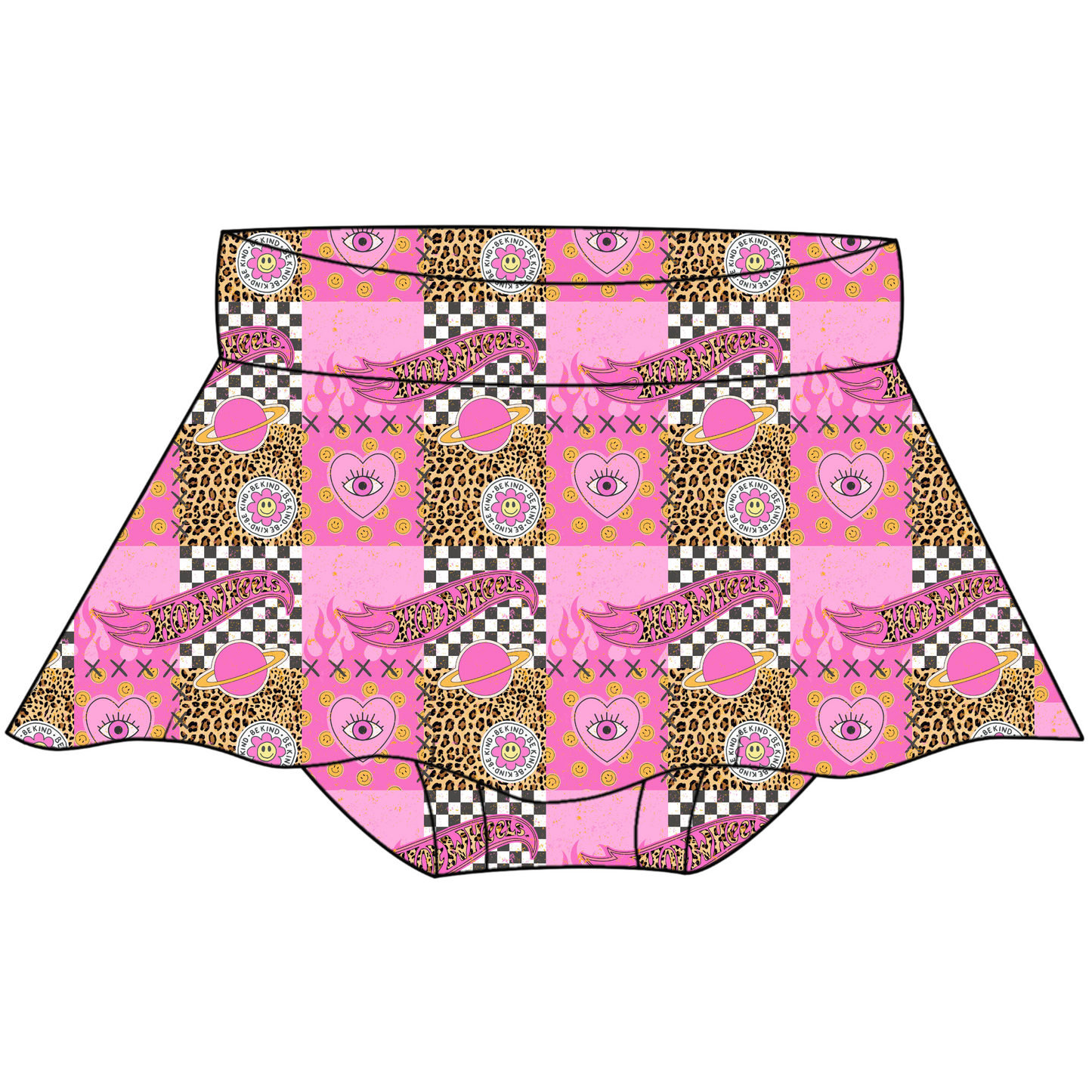 Speed Show Print Bummie Skirt