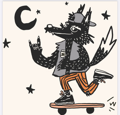Werewolves skate -AK Dreamers Bamboo zipper PJ’s