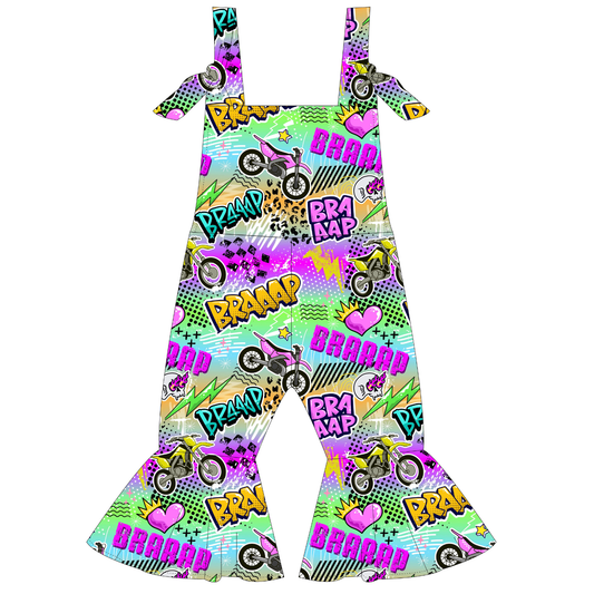 Neon Braaap Bell Bottom Jumpsuit
