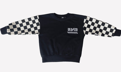 Monochrome Checkered Crew