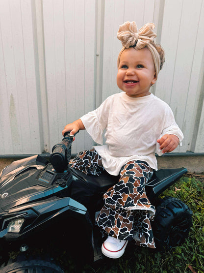 Camo Double Bell Bottoms