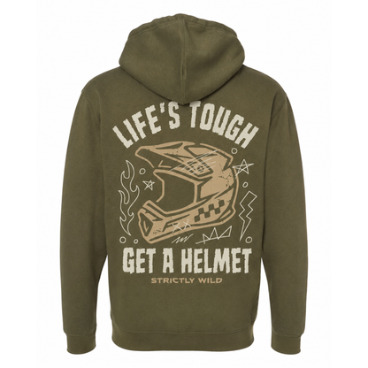 Life's Tough Get A Helmet Hoodie / PREORDER: shipping October 28 - Nov 18