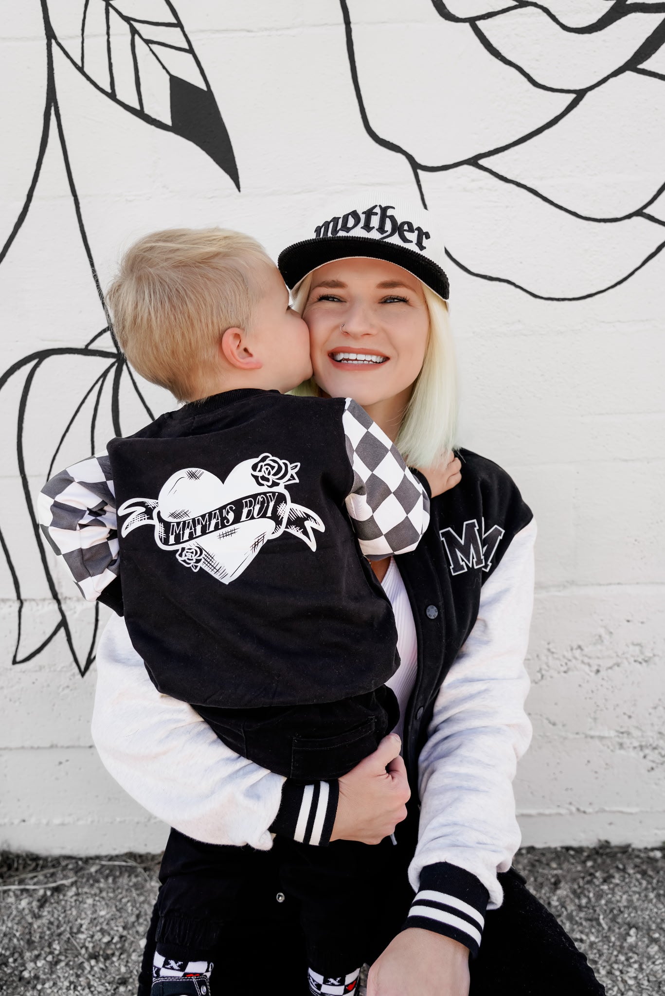 Mama's Boy Checker Crewneck