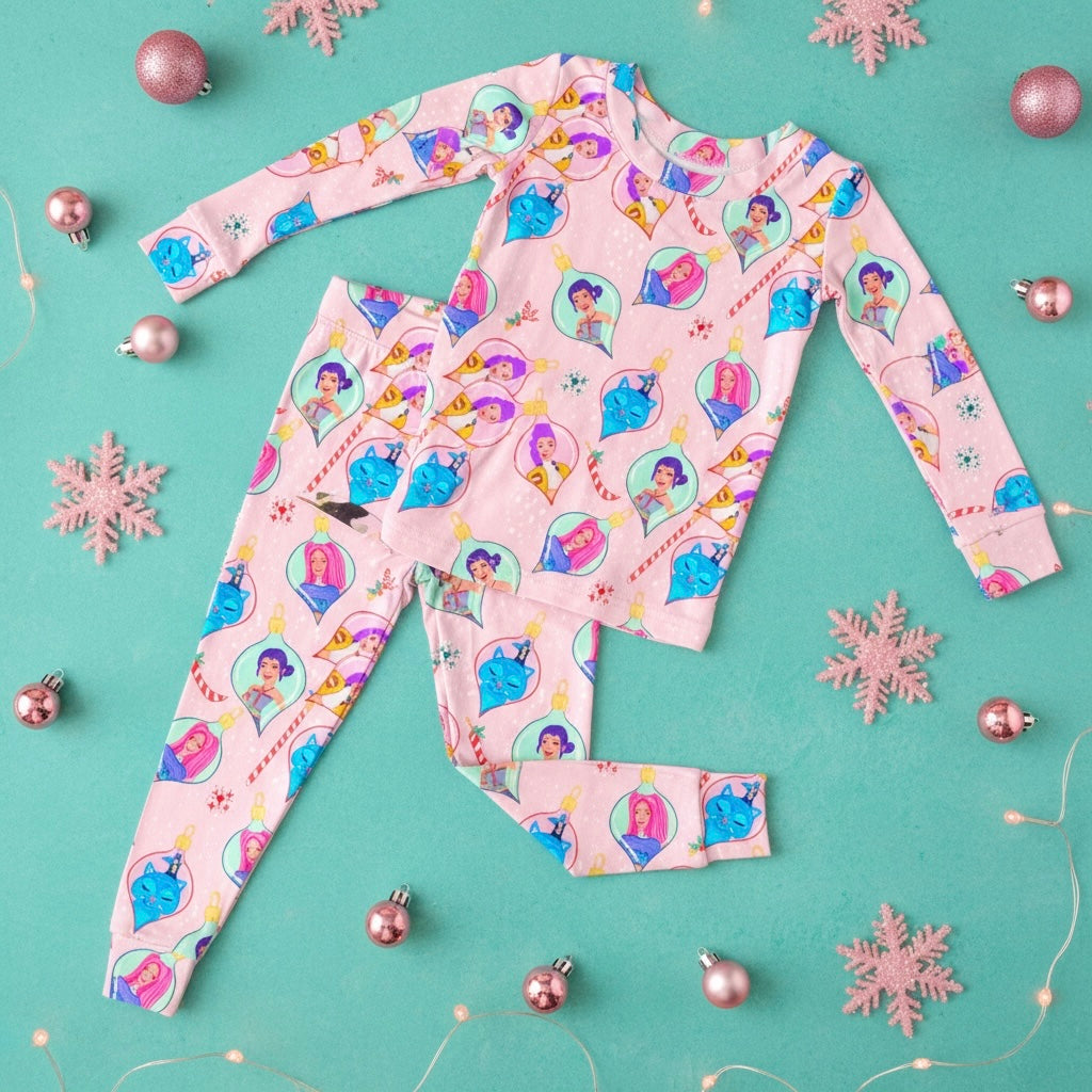 Pink Christmas Girls 2 Piece Set *PREORDER*