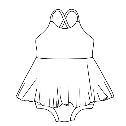Custom Brielle Cross back Romper