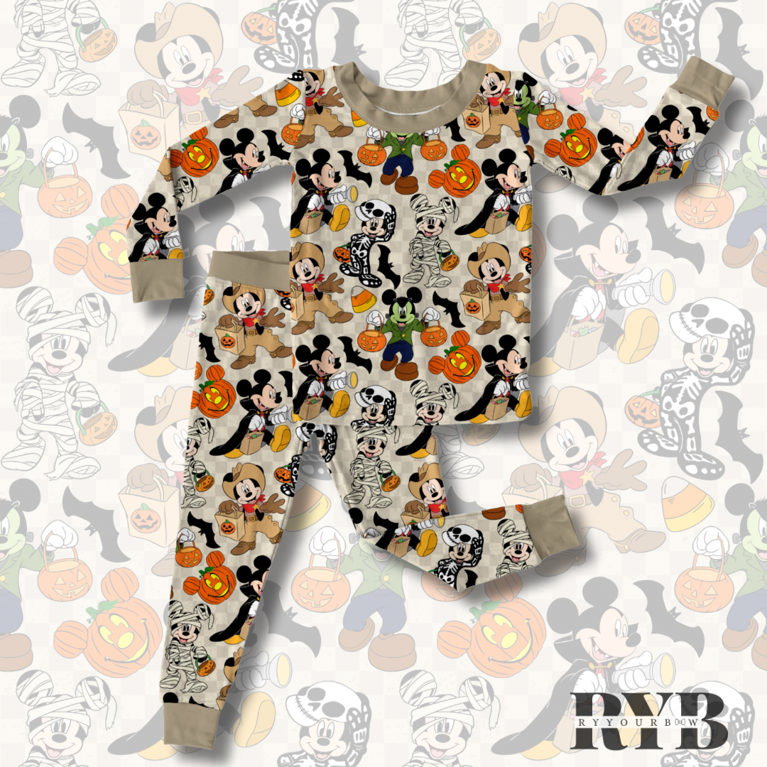 Spooky Mouse Set Bamboo Jammies