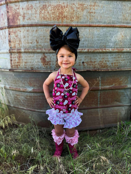 Toile Bow Necklace (2 colors)