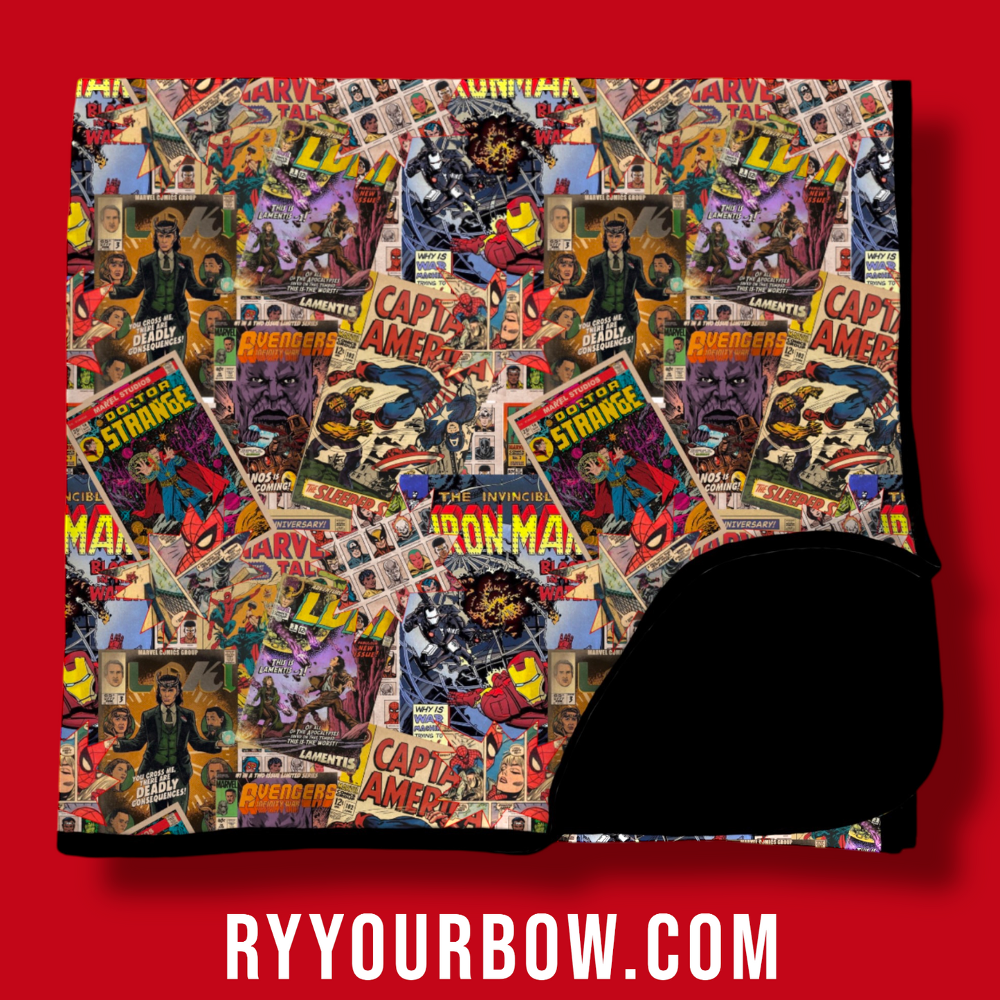 Superheroes  Bamboo Double Sided Blanket RTS