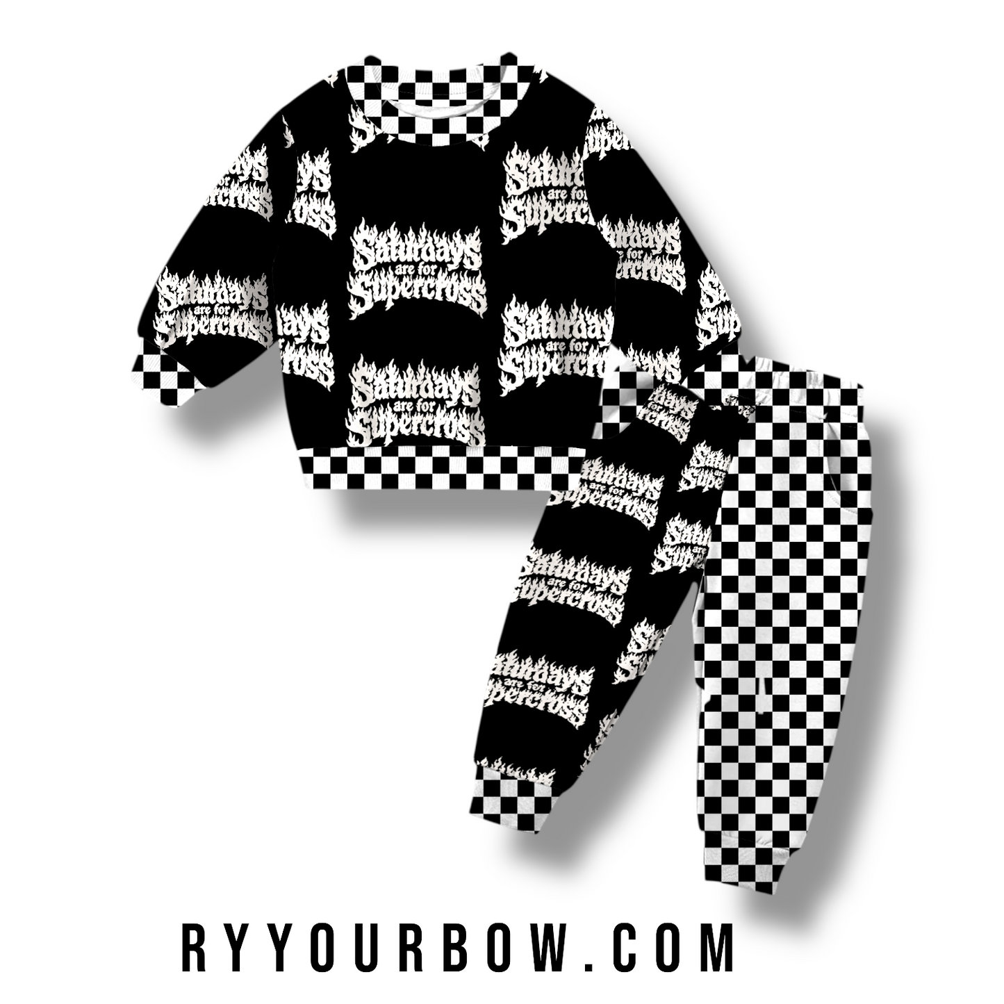 Saturdays Are For Supercross Sweatshirt + Joggers Set Bamboo  RTS