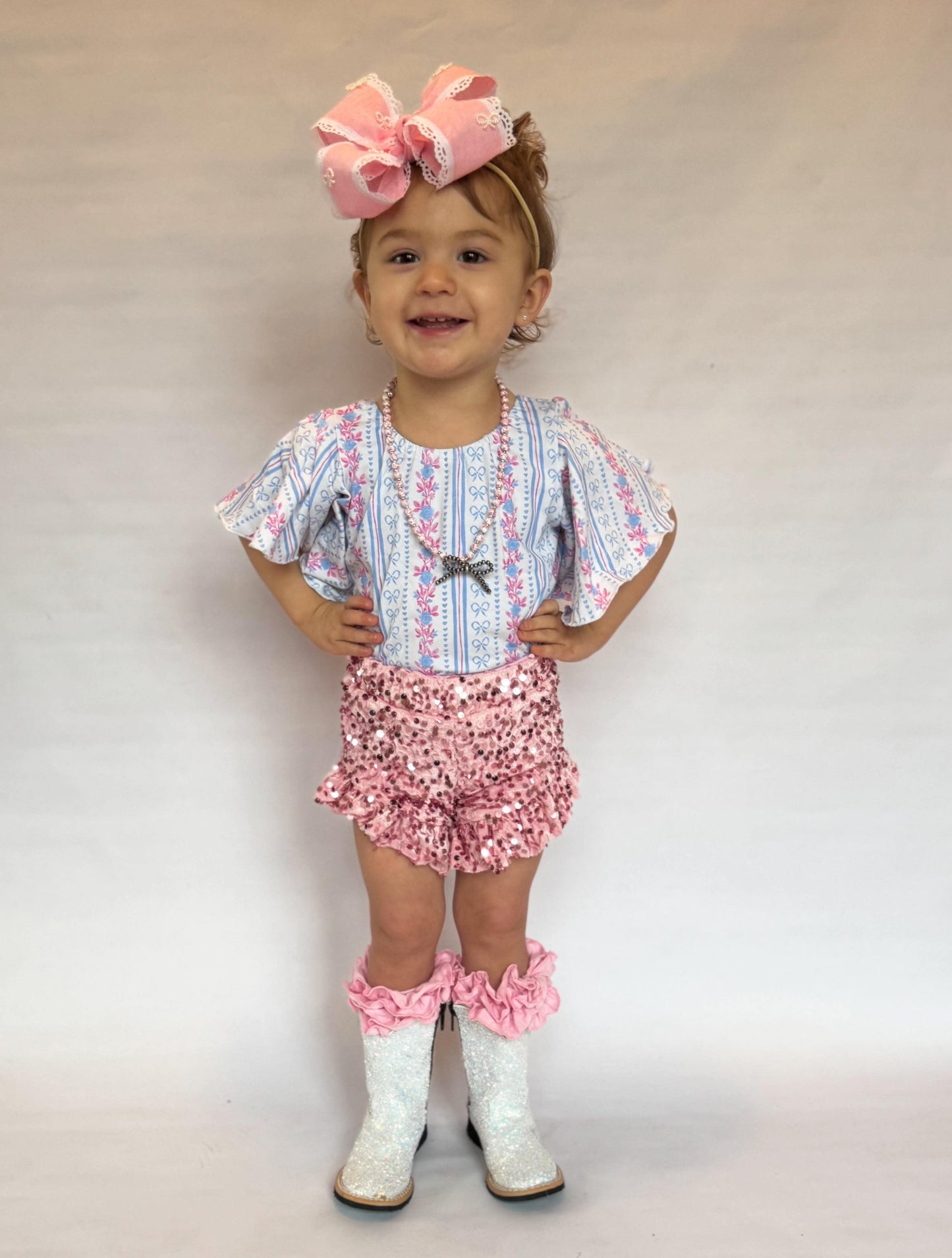 Toile Bow Necklace (2 colors)