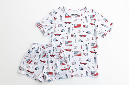 Retro 4OJ daywear bamboo set- PRE ORDER