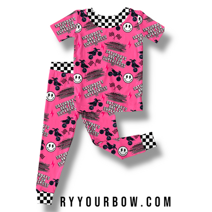 Saturdays Are For Supercross Pink 2 Piece Set RTS