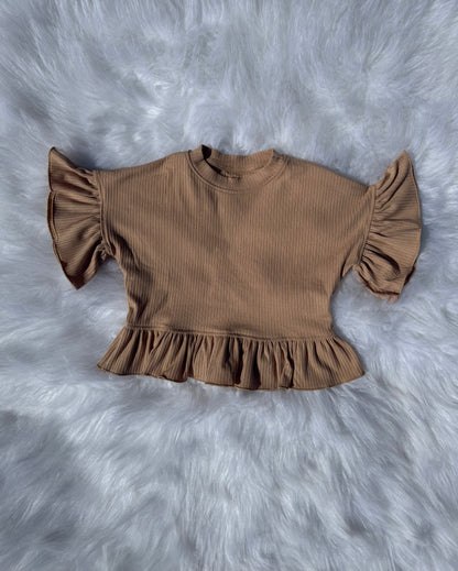 Desert Bloom ruffle top