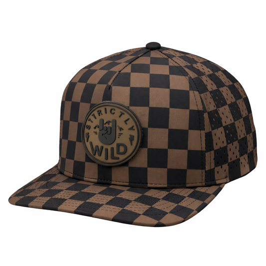 Strictly Wild Dirty Checker Snapback