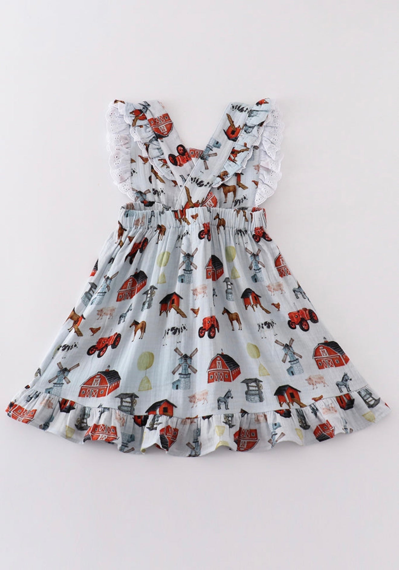 Muslin Ruffle Farm Dress