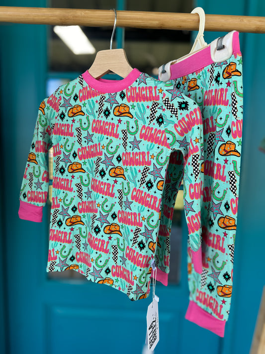 Neon Cowgirl Bamboo Set