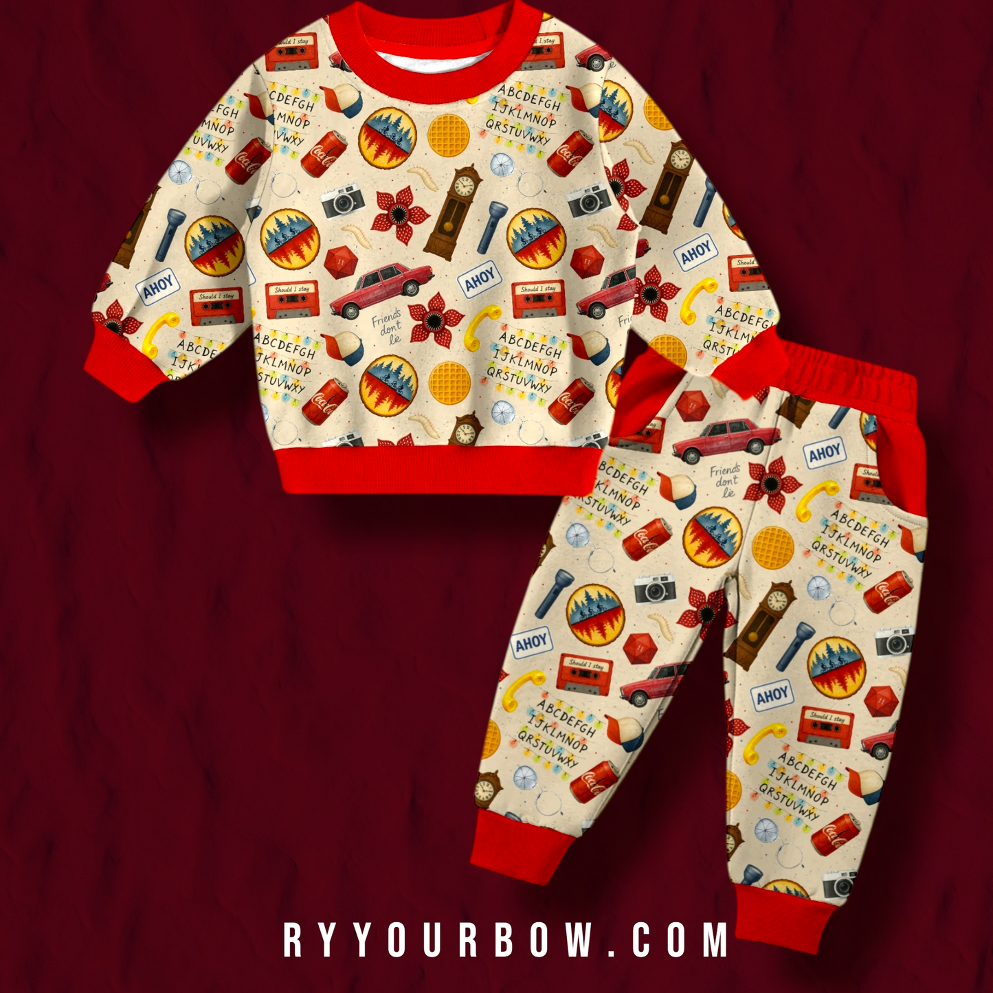 Stranger Things Sweatshirt + Joggers Set Bamboo Pre Order