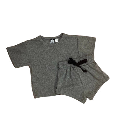 Charcoal Grey Short Set