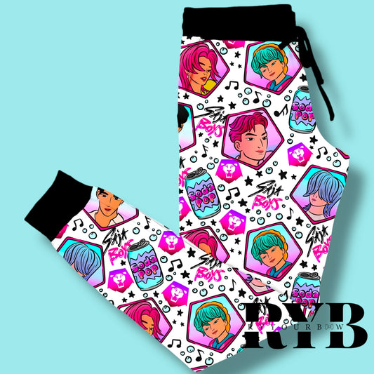 Saja Boys White Joggers  RTS