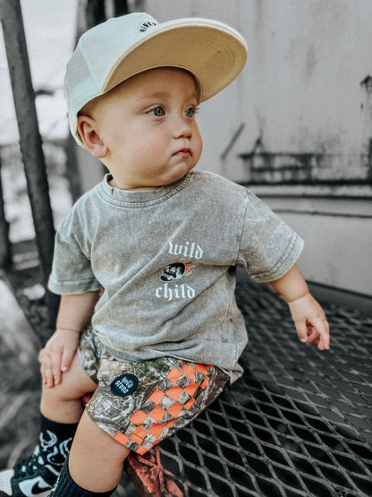 Wild Burn Acid Wash Tee