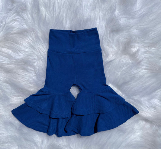Cobalt Blue Double Bell Bottoms
