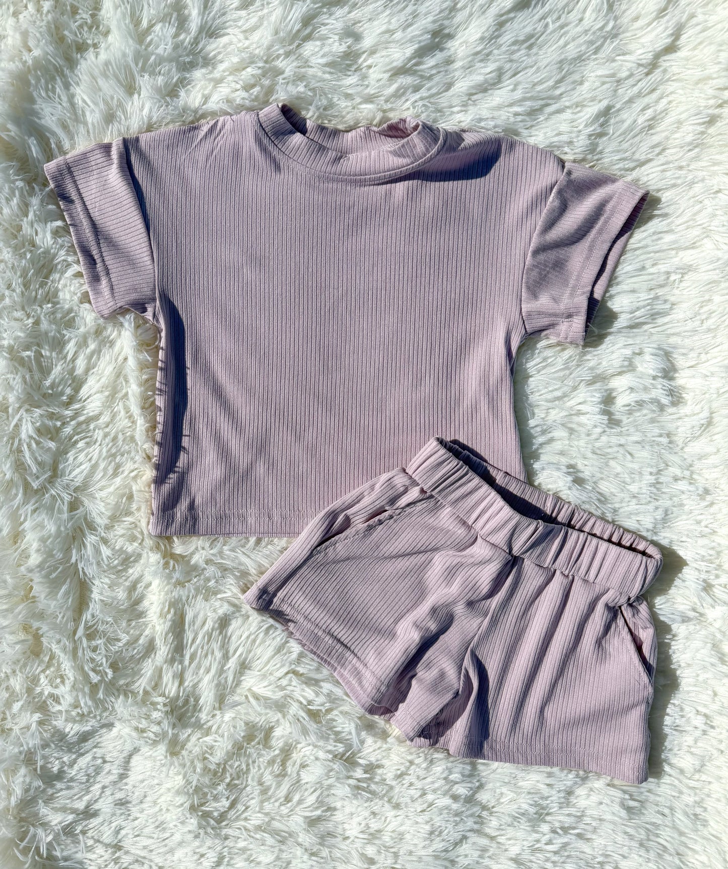 Kids lavender short set