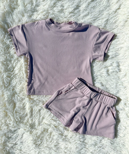Kids lavender short set