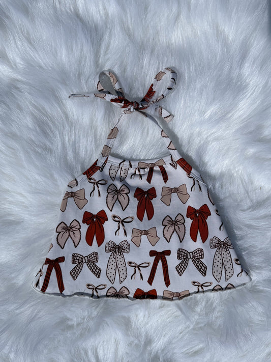 Brown Bows Swing Top