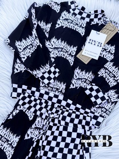 Saturdays Are For Supercross Sweatshirt + Joggers Set Bamboo  RTS