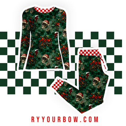 Merry Moto Adult Pajama Set *PREORDER*
