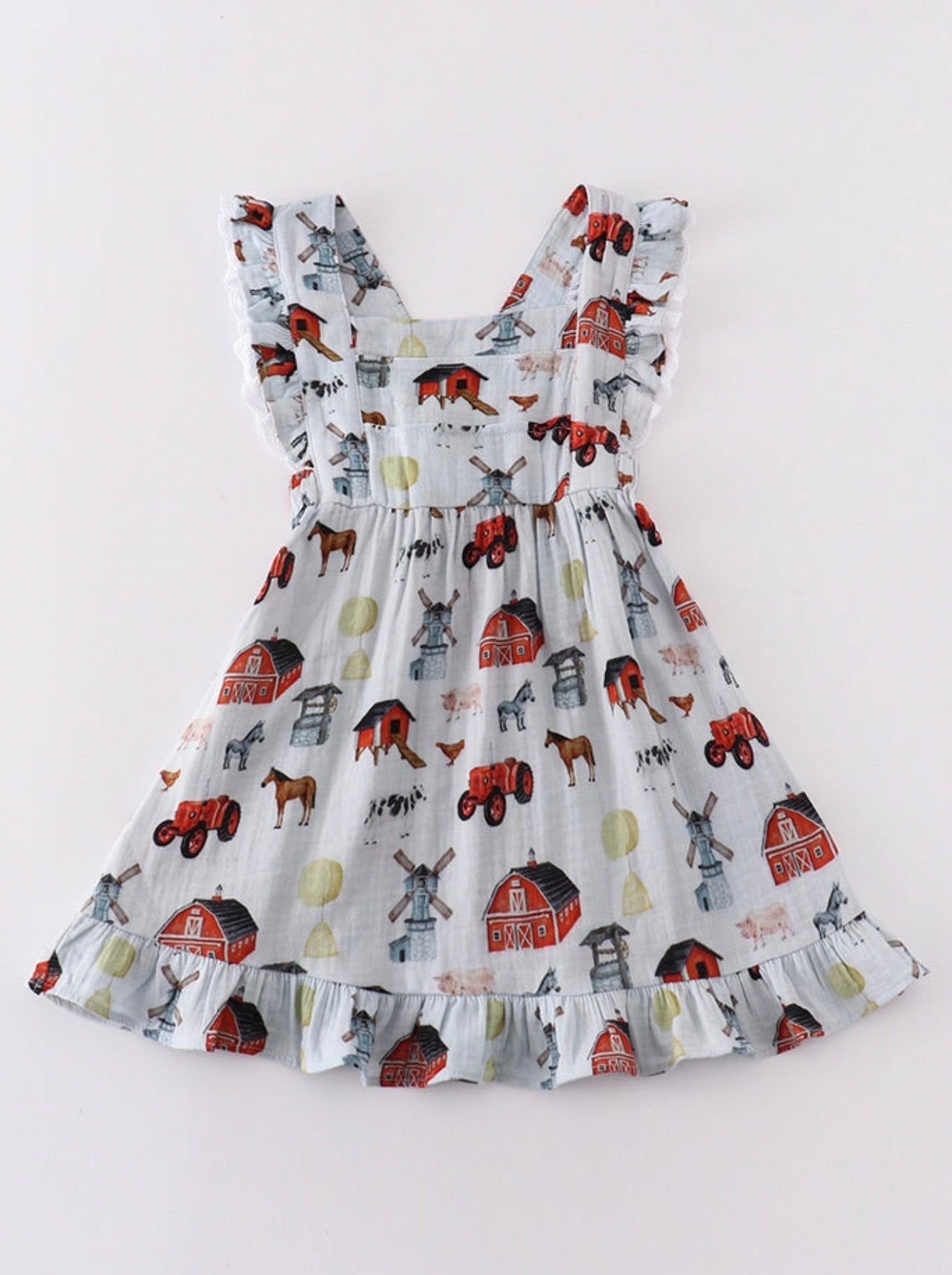 Muslin Ruffle Farm Dress