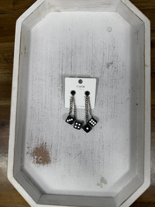 Dangly Dice Earrings