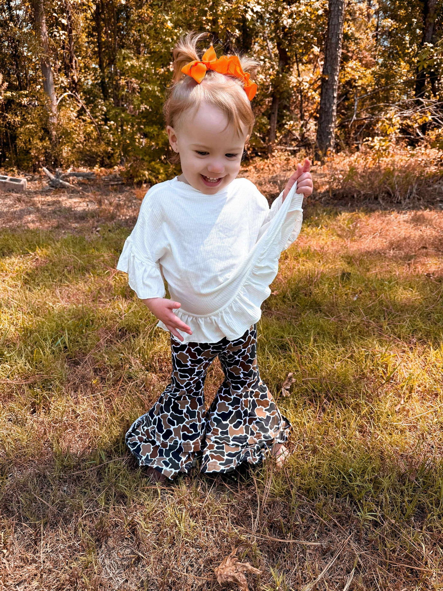 Camo Double Bell Bottoms